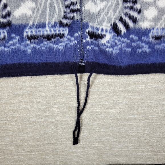Artesanías Tuntaquimba Ecuador Wool Lighthouse Sweater Hoodie Nautical Knit L - Picture 9 of 16